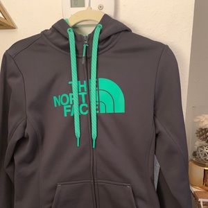 Northface zip up sweater small